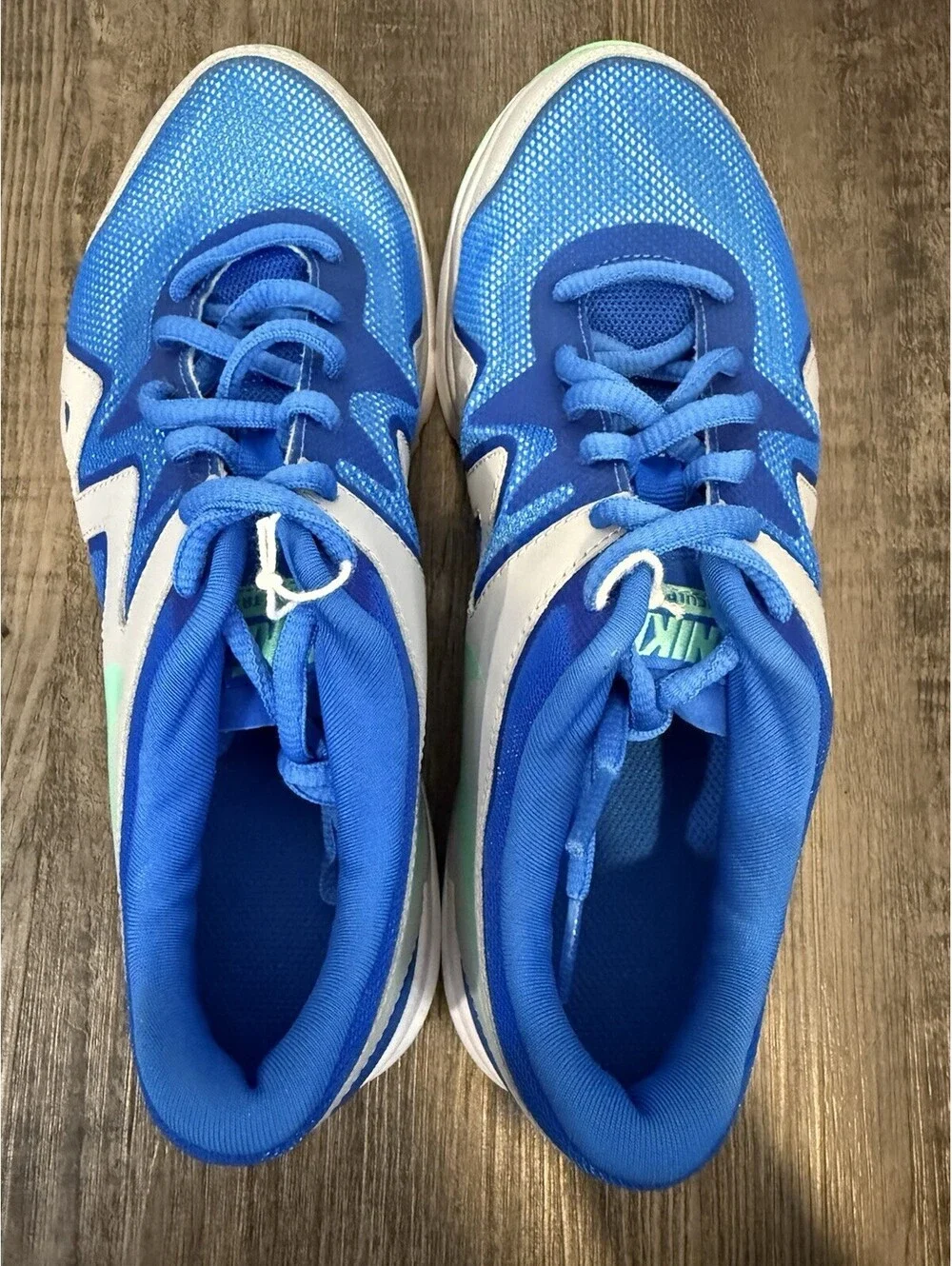 NIKE WOMEN AIR SCULPT TR 2 SHOE BLUE GREEN SZ 7 Sample Rare